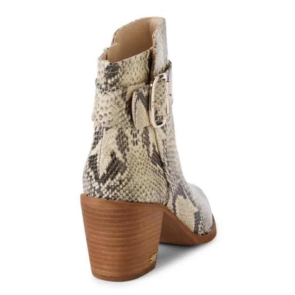 Sam Edelman Leonia Snakeskin Leather Boo… - Picture 6 of 10